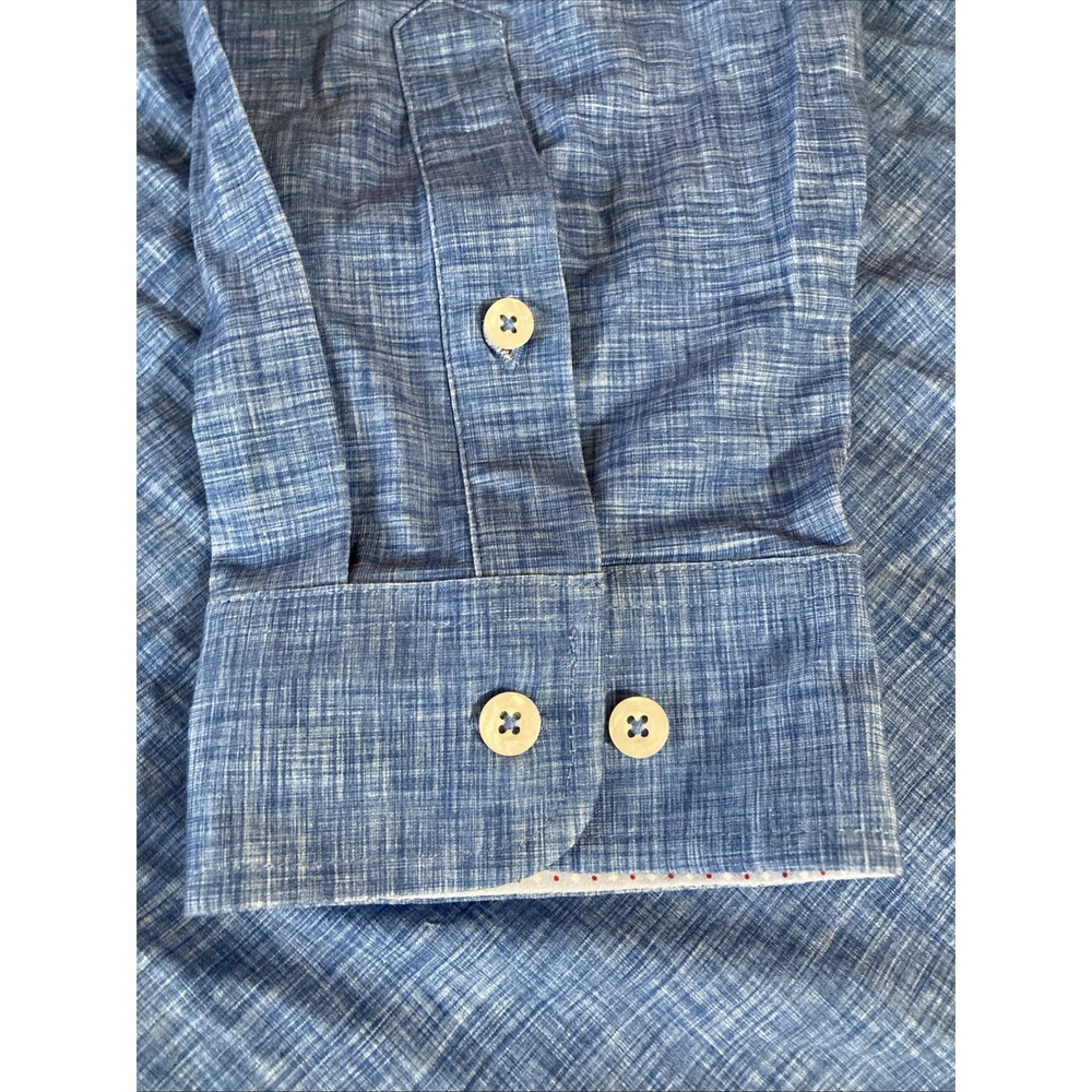 Buttercloth Icy Cotton Shirt Sz 3XL New Blue Heather Regular Fit Rustic Terrain - Picture 7 of 10